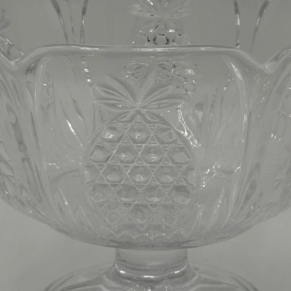 Shannon Crystal by Godinger Hospitality Pineapple Footed Trifle‎ Bowl 9
